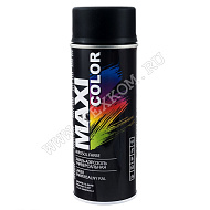 Краска MAXI COLOR черная матов. НЦ аэрозоль 400мл