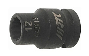 Головка 12мм 1/2" 12 граней ударная