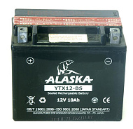 Аккумуляторная батарея ALASKA 6СТ10 прям.сухой + электролит Япония 152х88х147