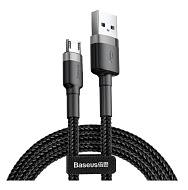 Кабель micro USB 1м серо-черный BASEUS