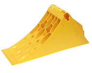 Упор противооткатный пластиковый 415х160х188мм желтый 1шт. ТТ