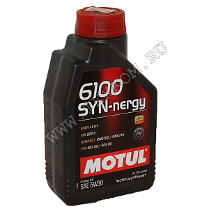 Масло моторное MOTUL 6100 SYNERGIE 5W30 1л