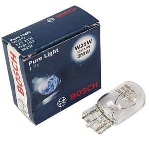 Лампа 12V W21W (W3*16d) 12V Bosch