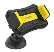 Держатель телефона HOCO CA43 Travel spirit push-type dashboard in-car holder black yellow