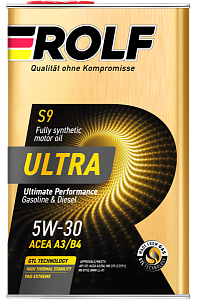 Масло моторное ROLF Ultra 5W30 ACEA A3/B4 API SP (металл) 1л синт.