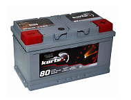 Аккумуляторная батарея KORTEX BLACK Dynamic 6СТ 80 обр. низ. 315х175х175 Турция