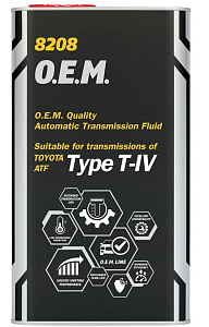 Масло трансмиссионное MANNOL ATF TYPE T-IV 4л***