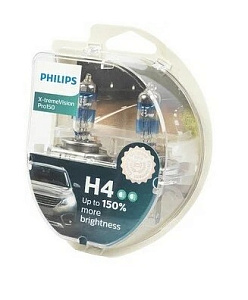 Лампа 12V H4 (60/55) X-tremeVision Pro150 2шт PHILIPS