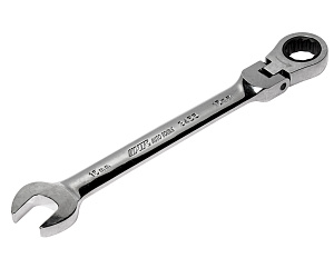 Ключ комбинированный трещоточный с подвижной головкой 15мм JTC /1/12/120