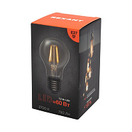 Лампа светодиод. филамент REXANT А60 7.5 Вт 750 Лм 2700 K E27 прозрачная
