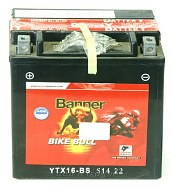 Аккумуляторная батарея BANNER BIKE Bull 14 AGM+гель YTX16-BS 150х87х161 Австрия (ETN-514 902 022)