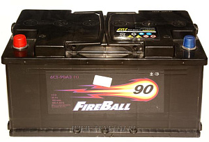 Аккумуляторная батарея FIRE BALL 6СТ90з прям.353х175х190