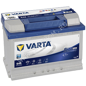 Аккумуляторная батарея VARTA 6СТ70з BLUE DYN EFB обр.278х175х190