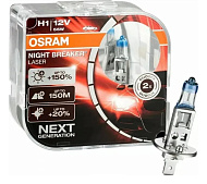 Лампа 12V H1 (55)+150% OSRAM NIGHT BREAKER LASER (евробокс 2шт.) OSRAM