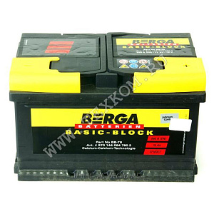 Аккумуляторная батарея BERGA 6СТ70 обр.низ. BasicBlock 278х175х175 (С)