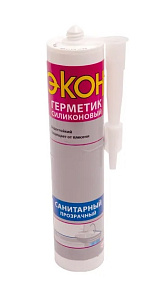 Герметик ЭКОН СИЛИКОН. санитар.прозрачный 280 МЛ (1/12) ХЕНКЕЛЬ