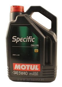 Масло моторное MOTUL SPECIFIC CNG/LPG 5W40 5л синт.
