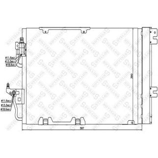 Радиатор кондиционера Stellox 10-45019-SX фото