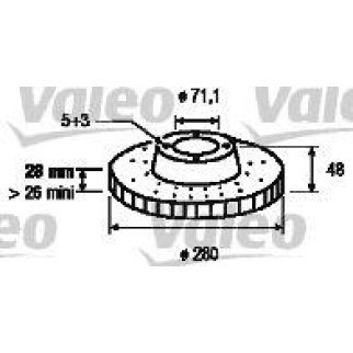 Диск тормозной CITROEN JUMPY 01/07-- перед x1 фото