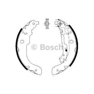 Колодки барабанные к-кт BOSCH 0 986 487 721 фото