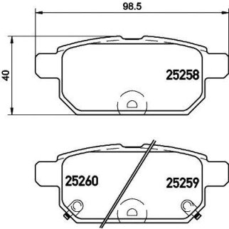 Колодки тормозные задние к-кт TEXTAR 25258 01 фото