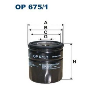 Фильтр масляный FILTRON OP 6751 фото