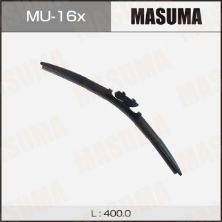 Щетка стеклоочистителя 400 мм бескаркасная 1 шт MASUMA Flat Wiper Blade MU-16x фото