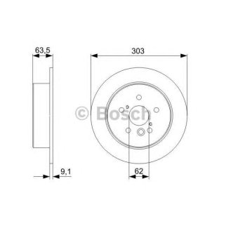 Диск тормозной BOSCH 0 986 479 338 фото