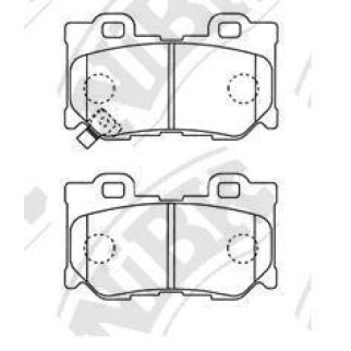 Колодки тормозные задние к-кт NiBK PN0396 фото