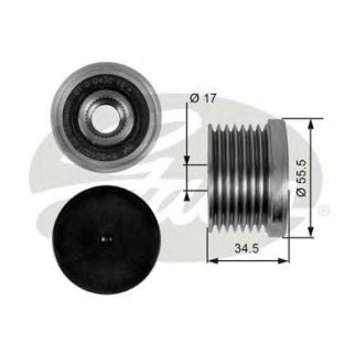 Шкив генератора GATES OAP7084 фото