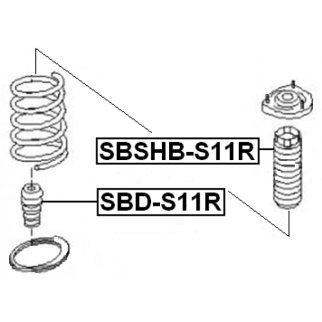 Отбойник амортизатора FEBEST SBD-S11R фото 2