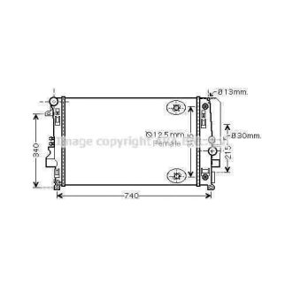 Радиатор основной AVA MSA2460 фото