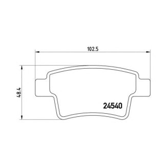 Колодки тормозные задние к-кт Brembo P 61 085 фото