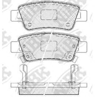 Колодки тормозные задние к-кт NiBK PN8809 фото