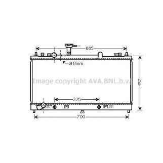 Радиатор основной AVA MZA2225 фото