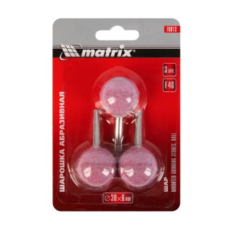 Шарошка абразивная, шар, 30x6 мм, F46, 3 шт MATRIX 76013 MATRIX 76013 фото 4