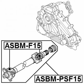 Крестовина карданного вала FEBEST ASBM-F15 фото 2