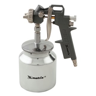 Краскопульт MATRIX с нжним бачком 0,75л (сопла D-1.2,1.5, 1.8мм) фото 4