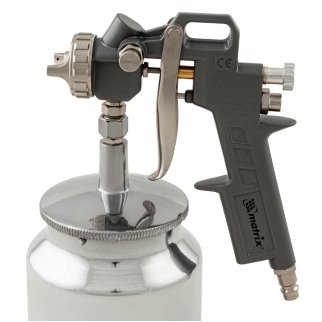 Краскопульт MATRIX с нжним бачком 0,75л (сопла D-1.2,1.5, 1.8мм) фото 5