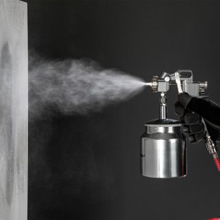 Краскопульт MATRIX с нжним бачком 0,75л (сопла D-1.2,1.5, 1.8мм) фото 1