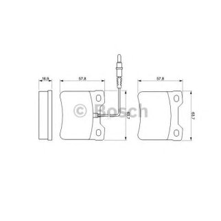 Колодки тормозные задние дисковые к-кт BOSCH 0 986 494 000 фото
