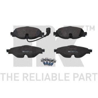 Колодки тормозные дисковые передние с датчиком износа,прижимной пластиной и аксессуарами / AUDI A3,Q фото