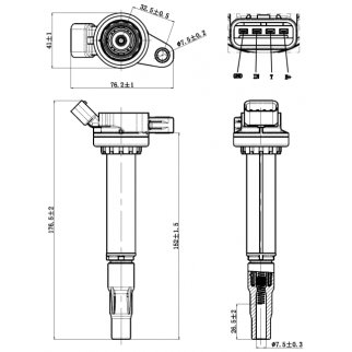 Катушка зажигания FEBEST 01640-001 фото 2