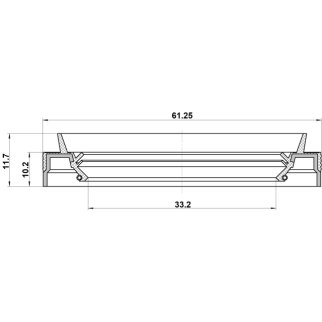Сальник привода 33.2x61.25x10.2x11.7 фото 2