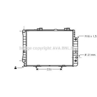 Радиатор основной AVA MSA2190 фото