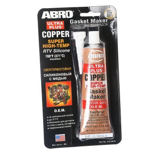 Герметик ABRO прокладка высокотемп. медный 85г фото