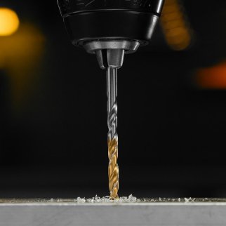 Сверло спиральное по металлу 4 x 75мм, Р6М5, Golden Tip // Denzel фото 9