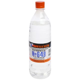 Растворитель 649 WELLTEX пласт.бут. 1л фото