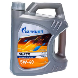 Масло моторное Gazpromneft Super 5W-40 полусинтетическое 4 л 2389901316 фото
