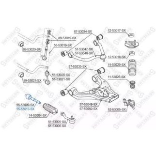 55-53010-SX_тяга рулевая левая! KIA Sorento 02> фото